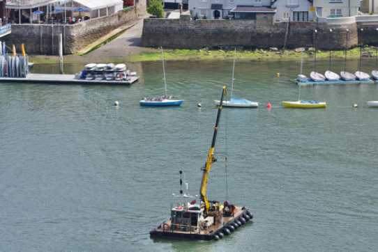 16 June 2023 - 11:48:48
They were still hauling them up past  the Royal Dart Yacht Club.
--------------------
Dart Harbour work